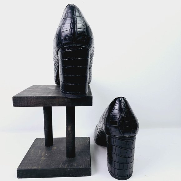 Liz Claiborne Refined Comfort Haslett Vegan Leather Block Heel Pumps Sz 10M - Picture 6 of 7